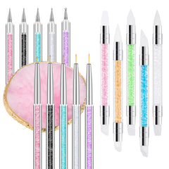 BESARME pink resin nail art palette for smooth color mixing and cleanup