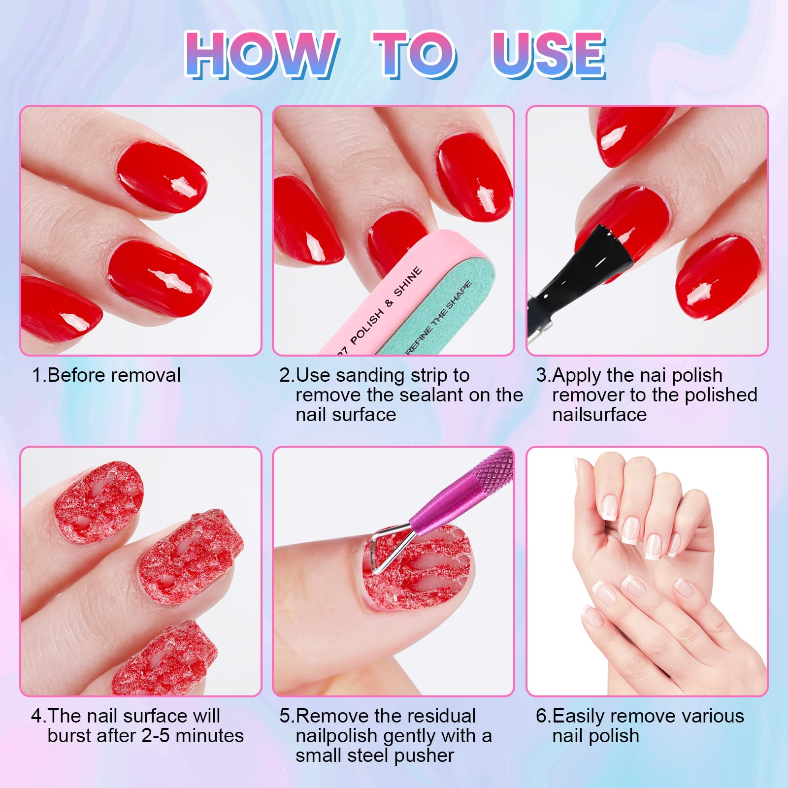 BESNEL cuticle-pusher dual-end highlights precise prep for refreshed nails.