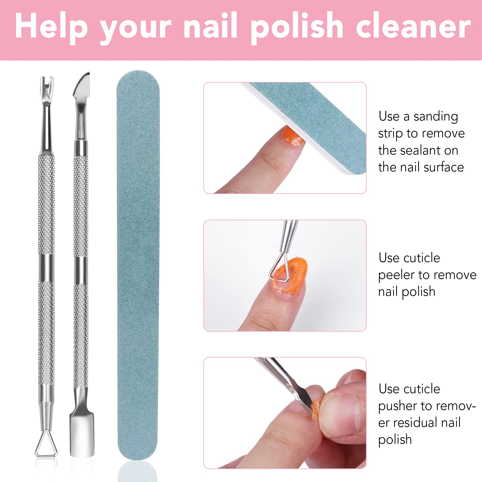 BESNEL application brush included for even remover application.