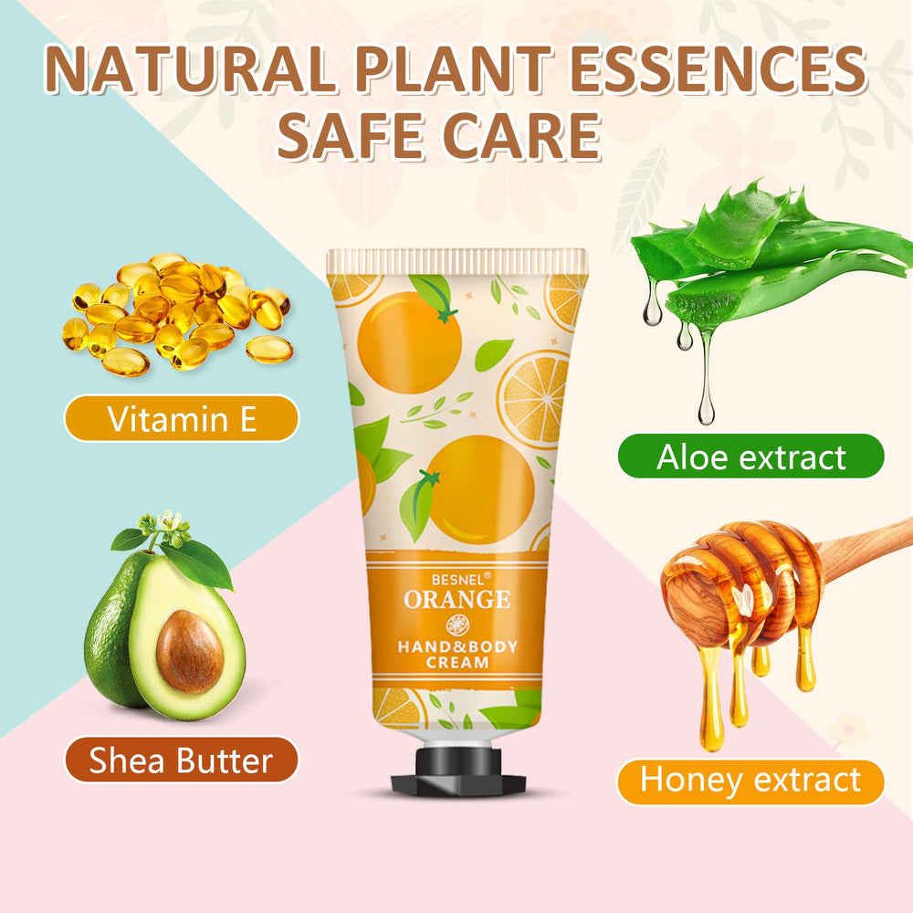BESNEL rose hand cream fragrance highlighting silky texture and aroma.