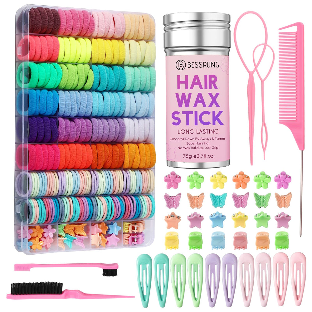 Bessrung hair accessories box with organized contents for easy styling.