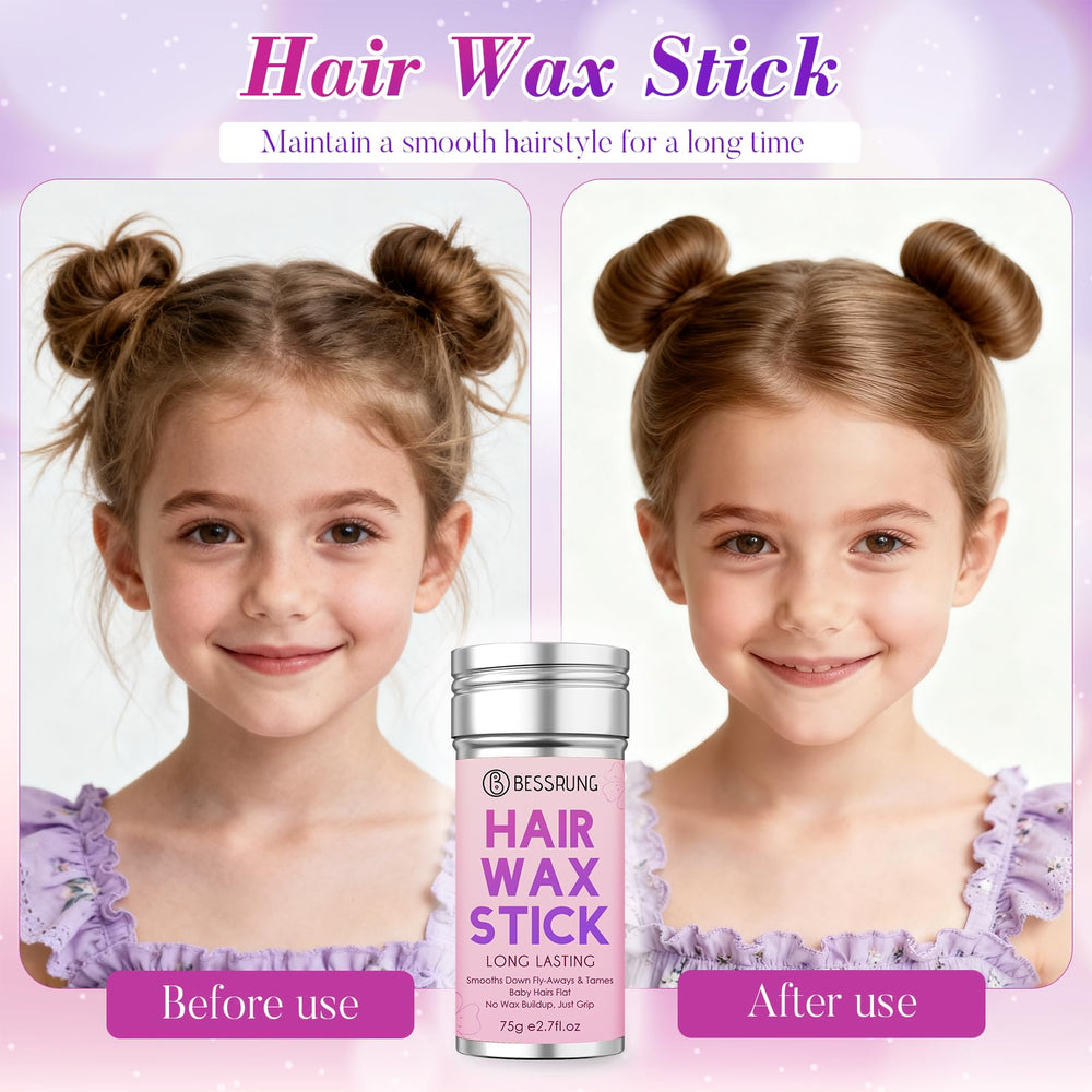 Bessrung hair wax stick to smooth frizz and tame flyaways.
