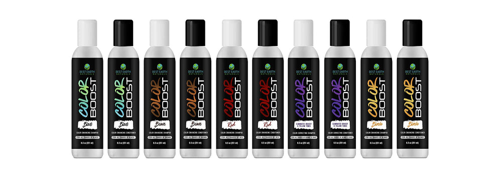 Best Earth Naturals Color Boost Brown Depositing Conditioner gray-hair coverage in action