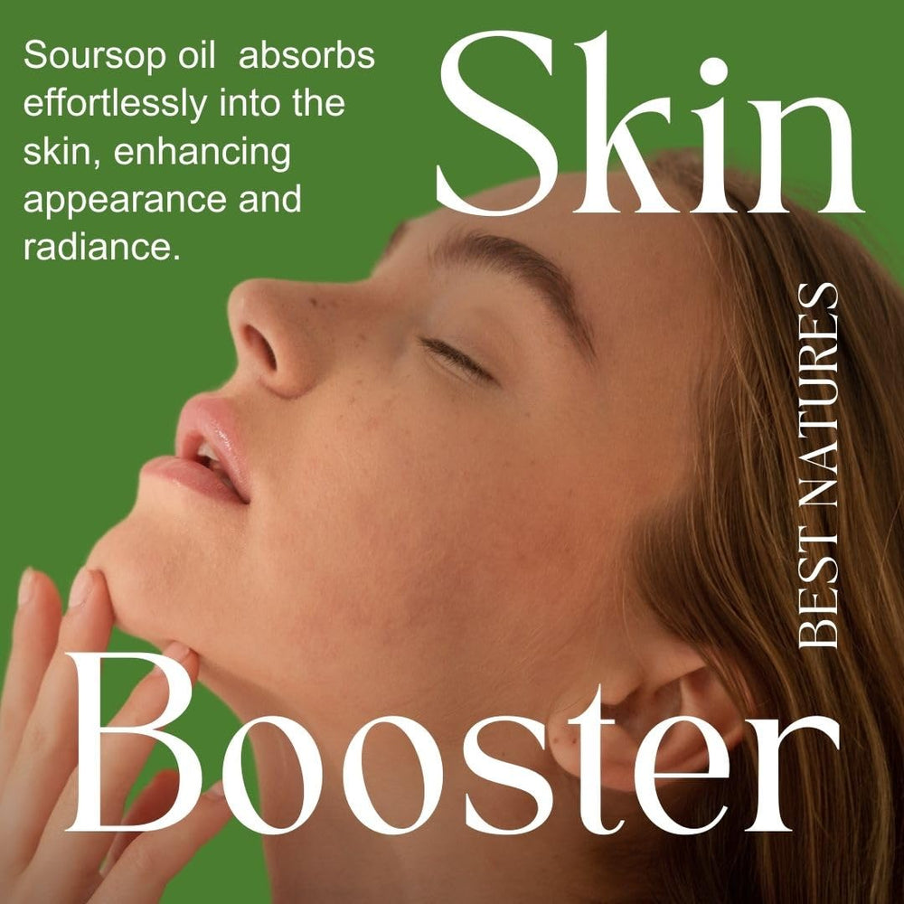 Best Nature's Cosmetics Soursop Oil highlights cold-pressed, unrefined extraction.