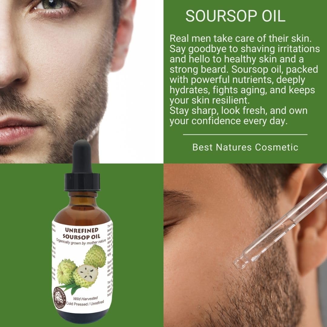Best Nature's Cosmetics Soursop Oil seeds close-up with natural aroma cue.