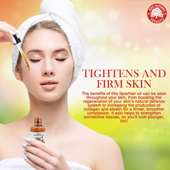 Dropper and bottle indicate easy daily application.