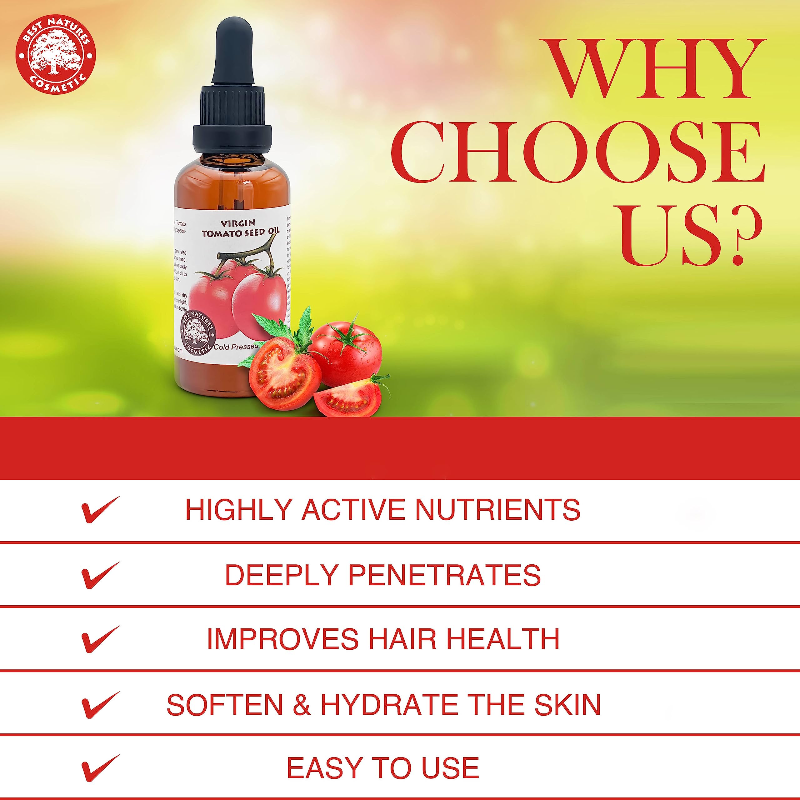 Hair care use shows nourishing oil for scalp hydration.