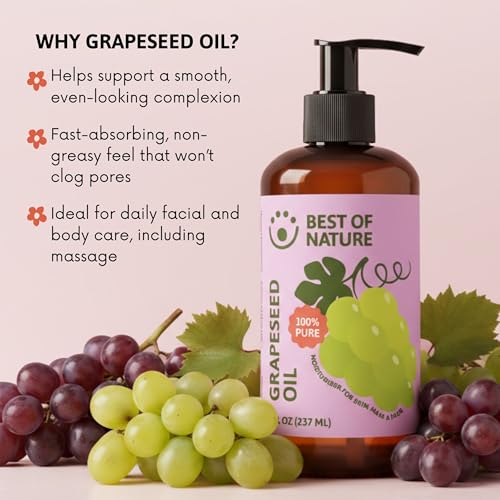 Best of Nature grapeseed oil blends with essential oils for customization
