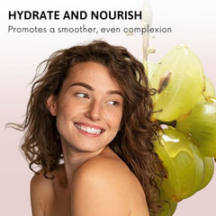 Best of Nature grapeseed oil pour showing clean, non-greasy texture