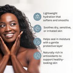 Best of Nature grapeseed oil texture swatch emphasizes light, non-greasy finish.