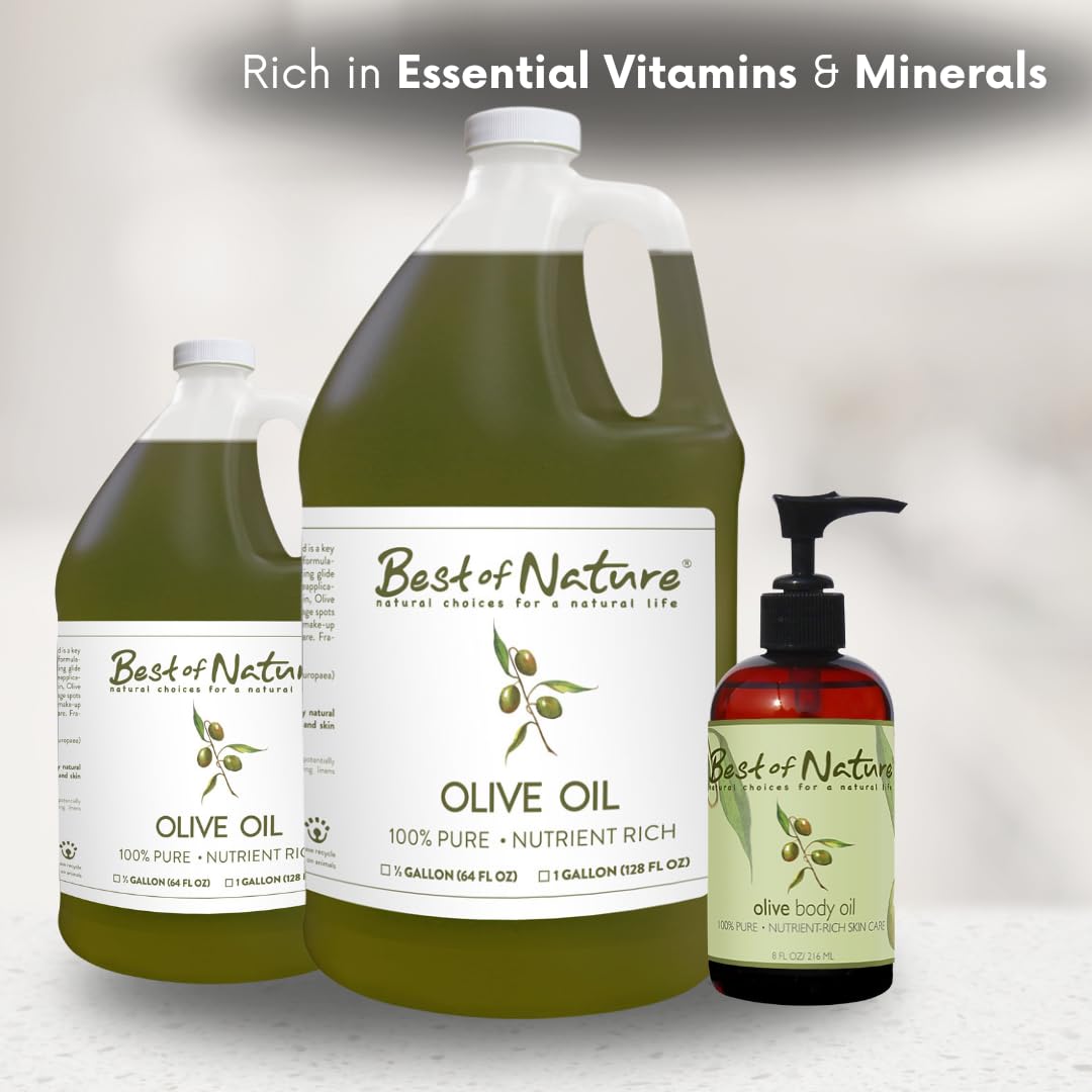 Best of Nature Olive Oil bath oil ready for a soothing soak.