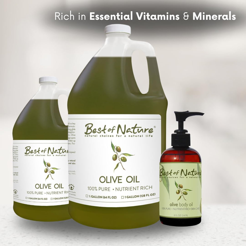 Best of Nature Olive Oil bath oil ready for a soothing soak.
