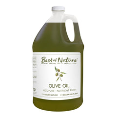 Best of Nature Olive Oil bottle pour for smooth massage prep.