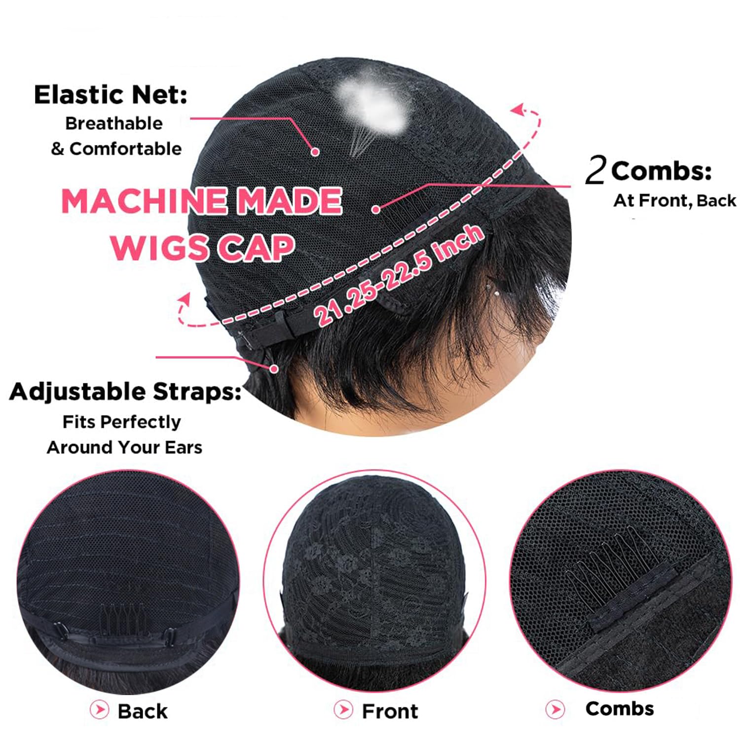 Besteffie Brazilian Virgin Human Hair Wig emphasizes premium, tangle-free daily comfort.