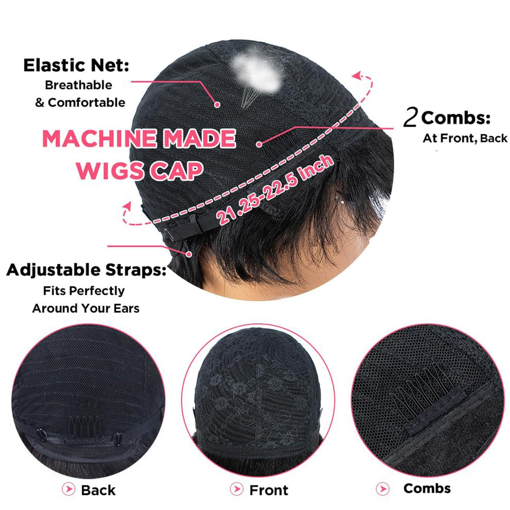 Besteffie Brazilian Virgin Human Hair Wig emphasizes premium, tangle-free daily comfort.