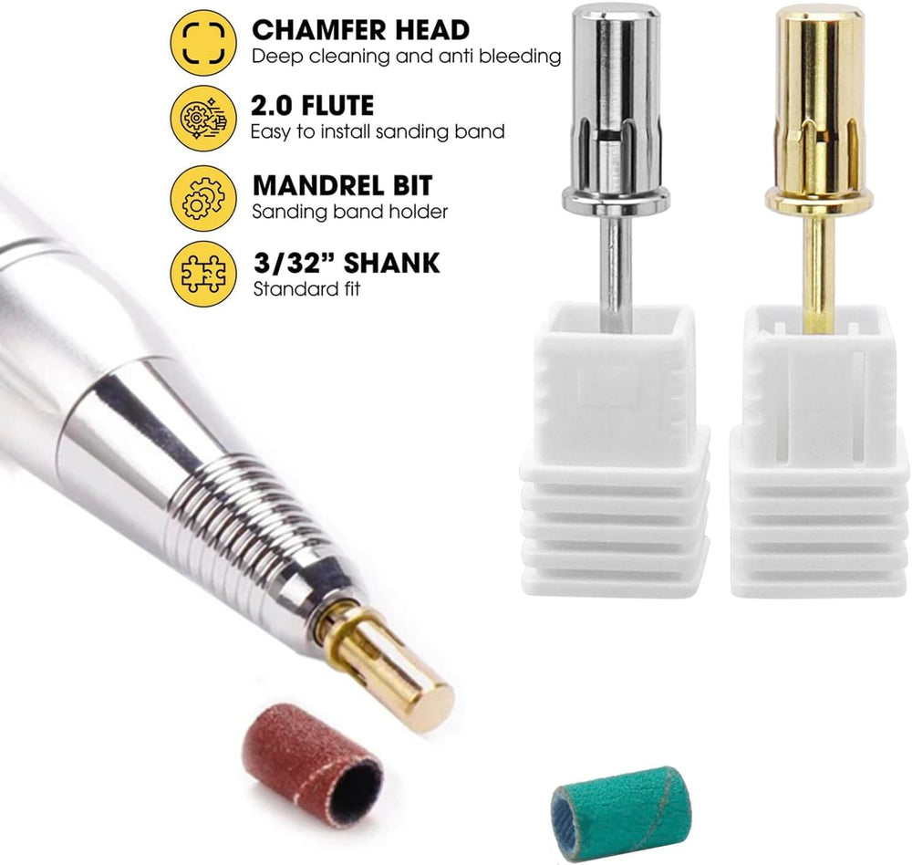 Bestgle mandrel is compatible with most manicure drills for broad usability