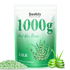 Bestidy hard wax beads 1000g pack shot for at-home hair removal convenience