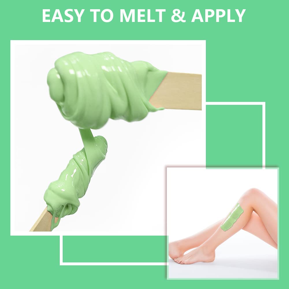 At-home waxing session by Bestidy showing smooth skin after removal