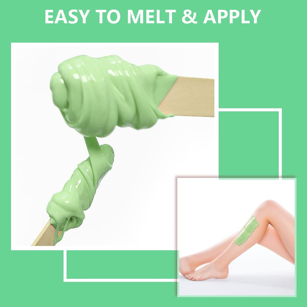 At-home waxing session by Bestidy showing smooth skin after removal