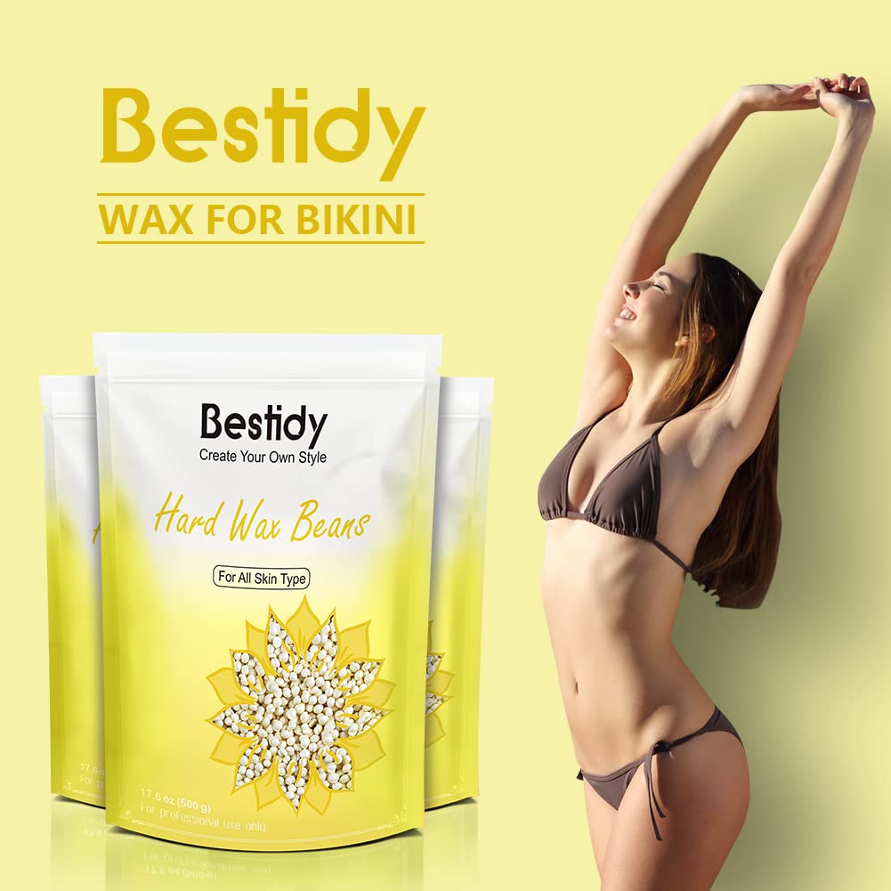 Bestidy wax warmer and spatula kit supports at-home sessions