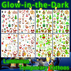 BestiePal luminous tattoos snowman glow for enchanting holiday events