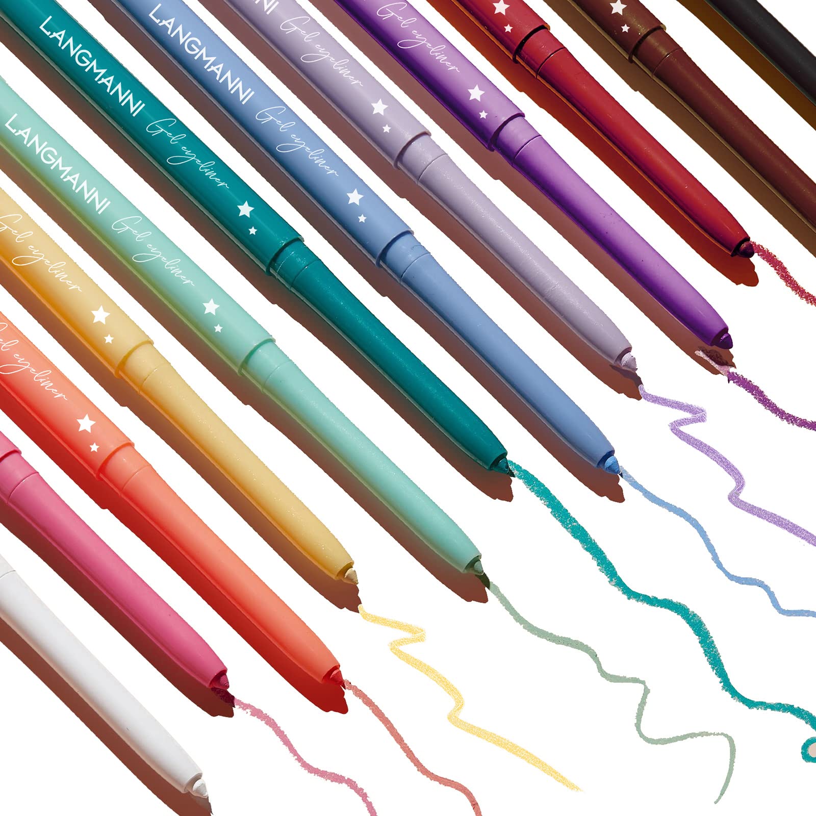 BestLand 12 Colors Eyeliner Set 24-hour wear promises long-lasting eye makeup without touch-ups.