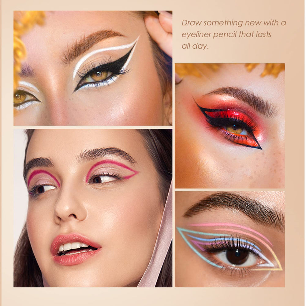 BestLand 12 Colors Eyeliner Set color swatches close-up highlight versatile shade range for every mood.