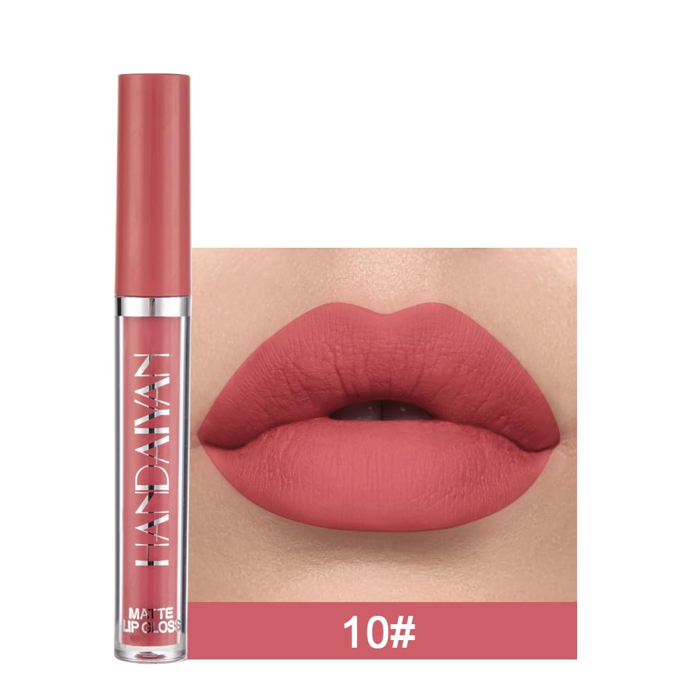 BestLand 3Pcs Matte Lipstick Dusty Plum swatches offer bold color with comfortable wear