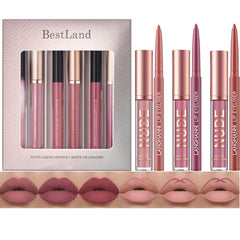 BestLand 6pcs matte lipstick gift box ready for gifting.