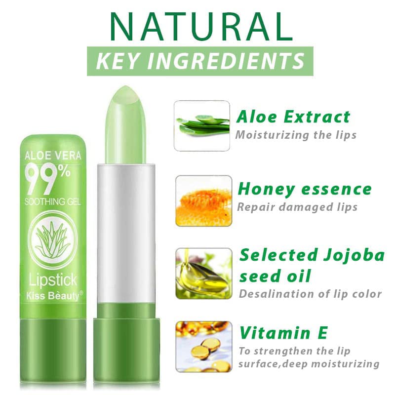 BestLand aloe vera moisturizing lipstick close-up reveals natural finish