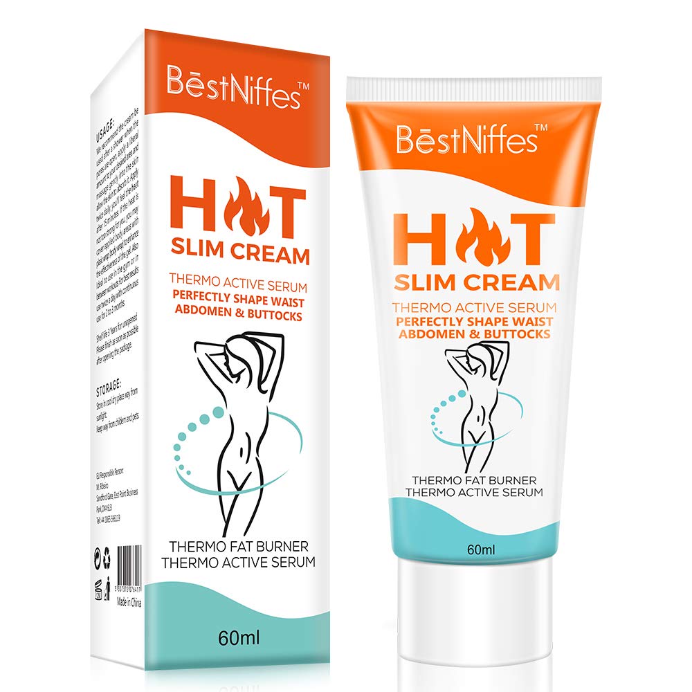 Bestniffes Hot Cream packaging for convenient body shaping.