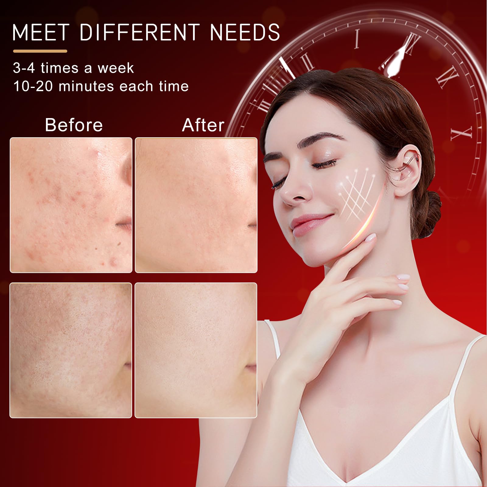 Betgod device in a quick 10-15 minute daily treatment for refreshed skin.