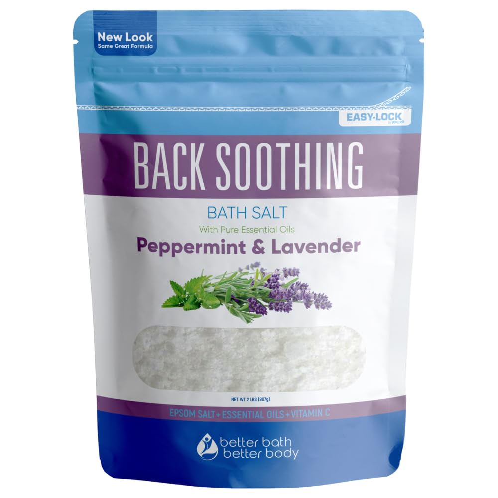 Better Bath Better Body back soothing bath salt dissolves smoothly for a soothing soak in warm water
