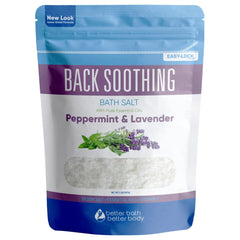 Better Bath Better Body back soothing bath salt dissolves smoothly for a soothing soak in warm water
