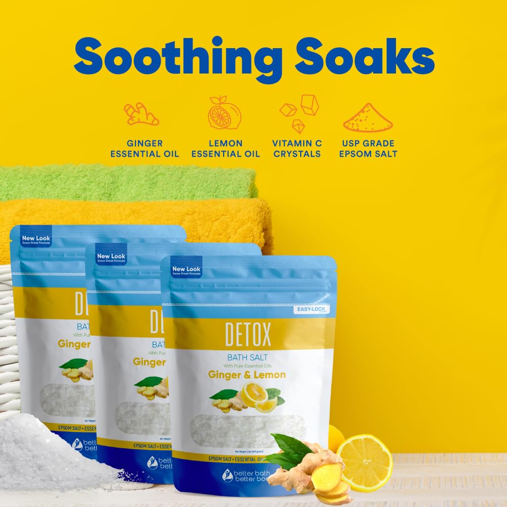 Packaging close-up of Better Bath Better Body detox bath salt