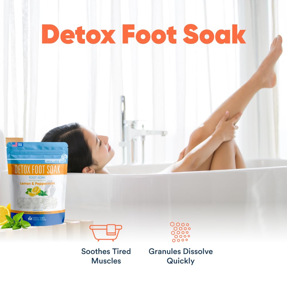 Better Bath Better Body Detox Foot Soak vitamin C crystals closeup for purity