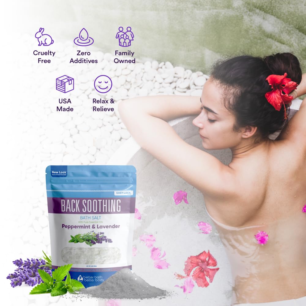 Better Bath Better Body USP-grade Epsom salt dissolves quickly in bathwater