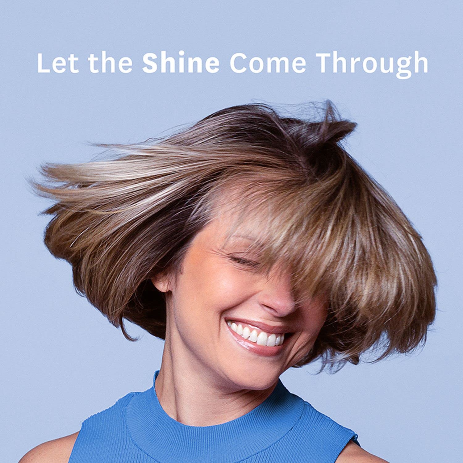Better Not Younger hair shine and volume closeup reveals silky, full-bodied strands