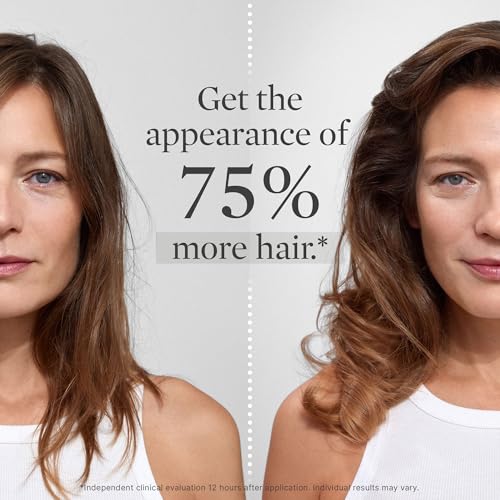 Better Not Younger texturizing spray misting on hair for lightweight volume.
