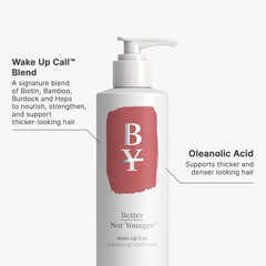 Better Not Younger Wake Up Call Shampoo bottle for hair volume boost