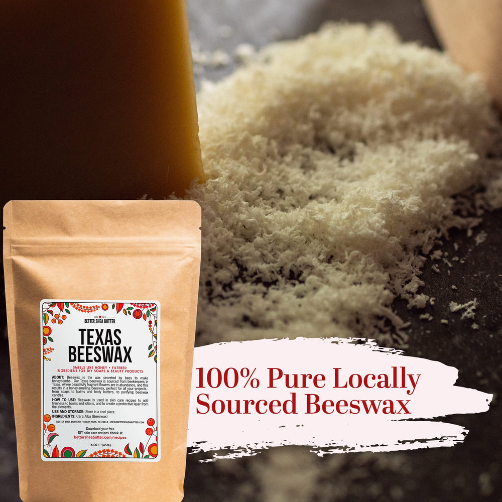 Better Shea Butter Beeswax for wood sealant enhances grain and adds a protective film.