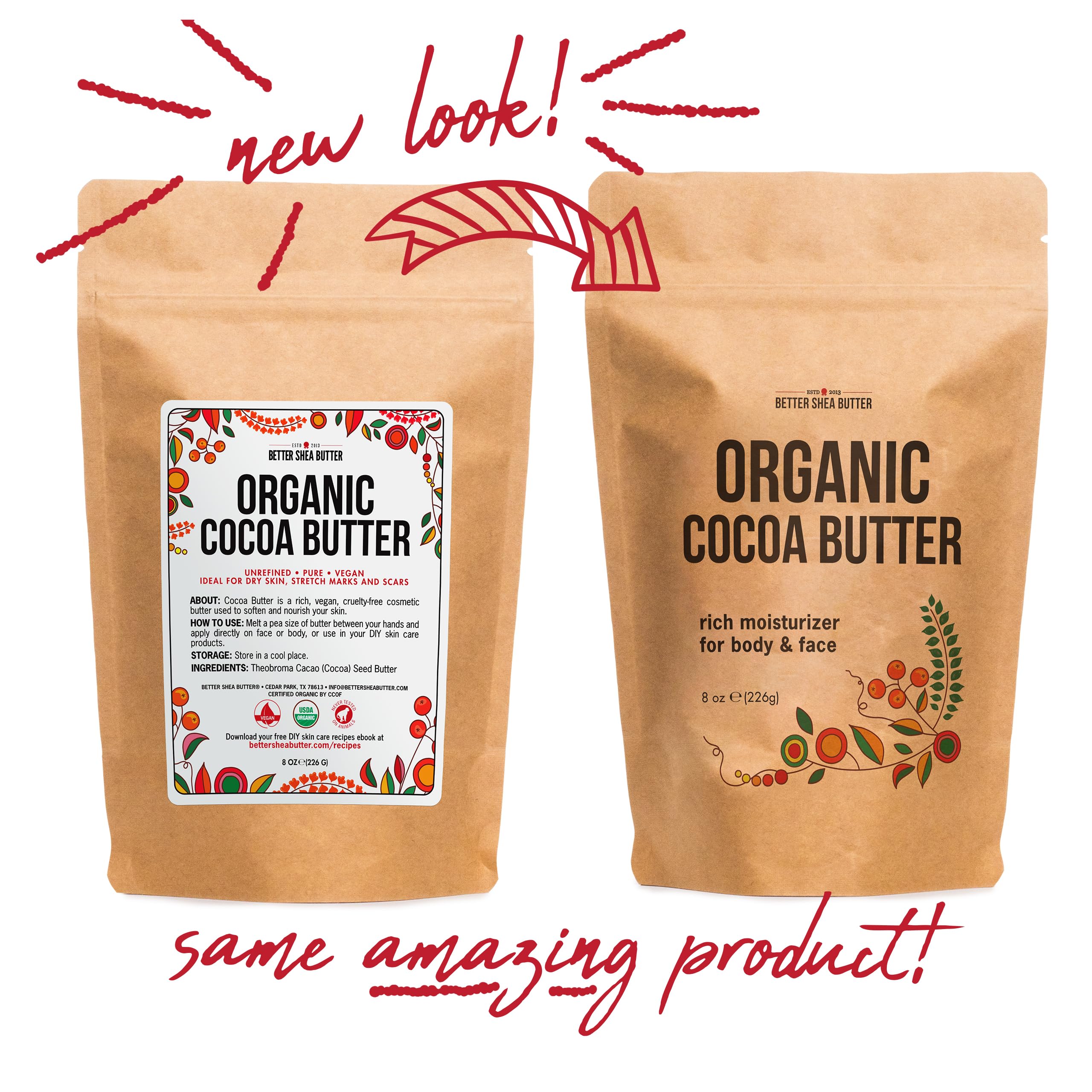 Better Shea Butter cocoa butter lip-balm base for DIY products.