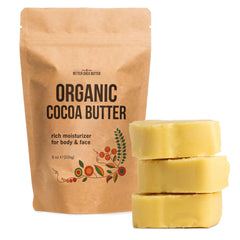 Better Shea Butter cocoa butter raw block for natural skin hydration.
