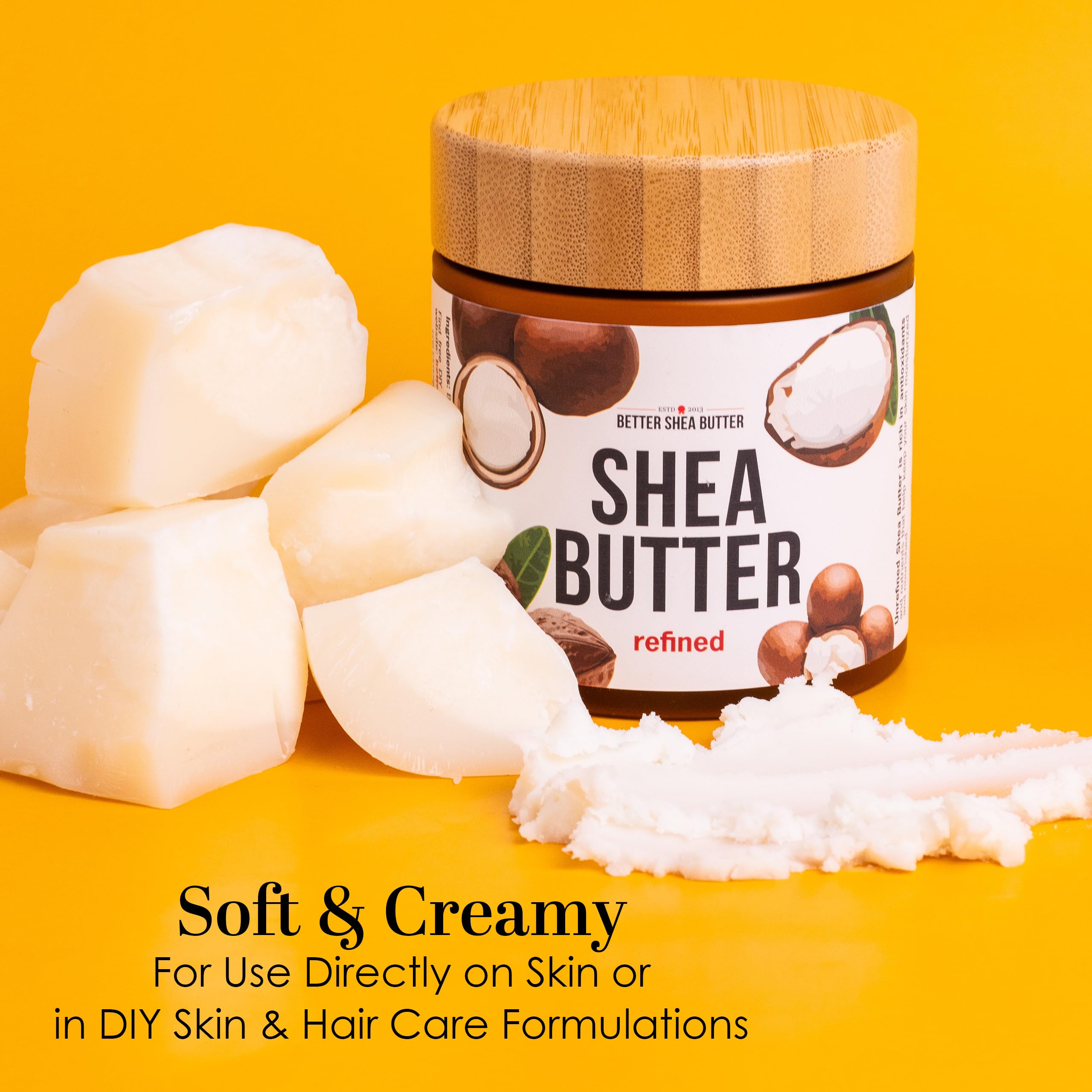 Better Shea Butter being applied to face and body for nourished skin