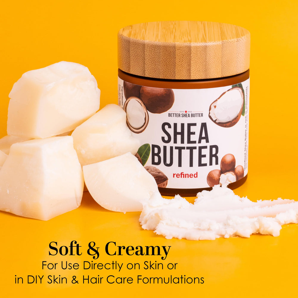Better Shea Butter being applied to face and body for nourished skin