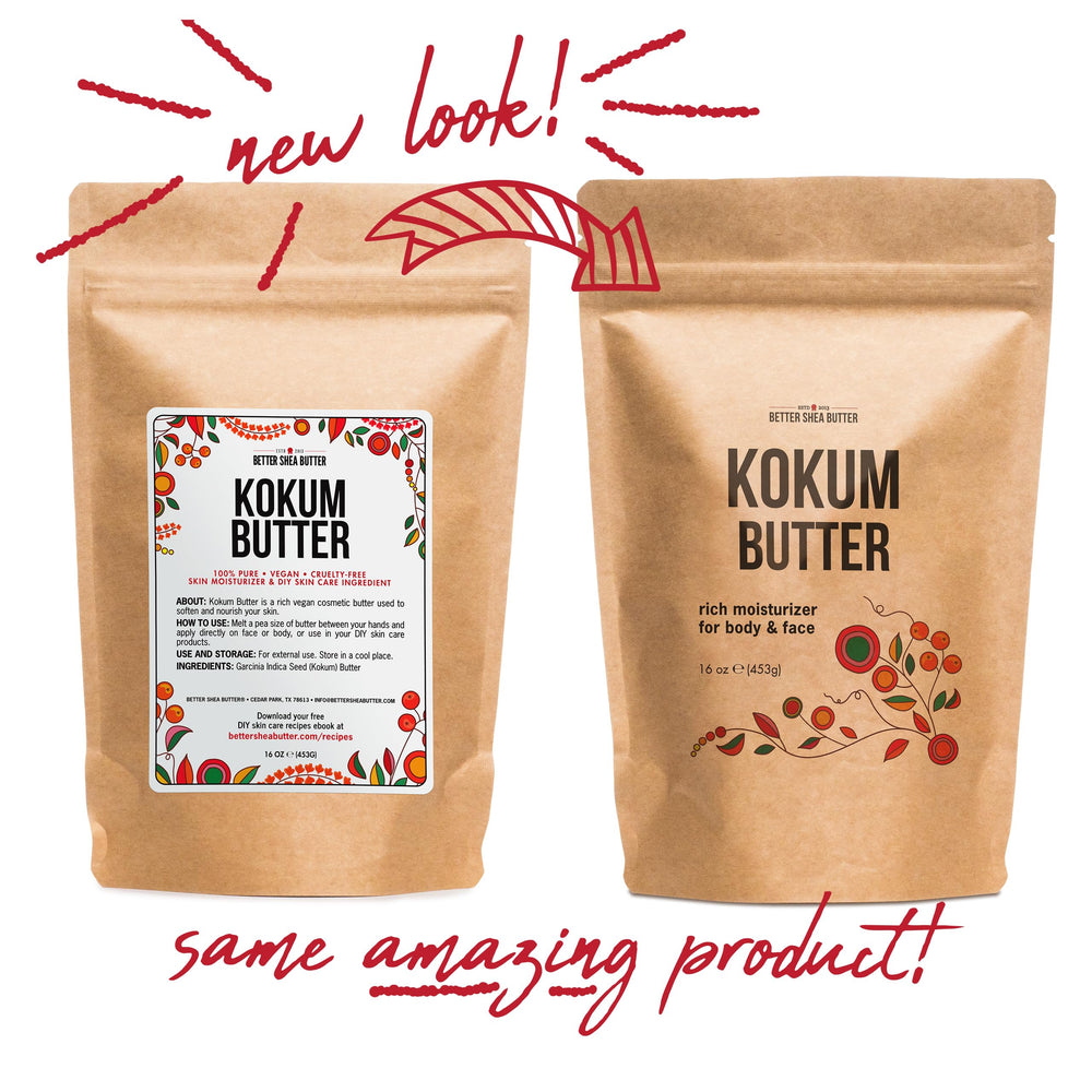 Unscented Kokum Butter bar by Better Shea Butter for fragrance-free projects