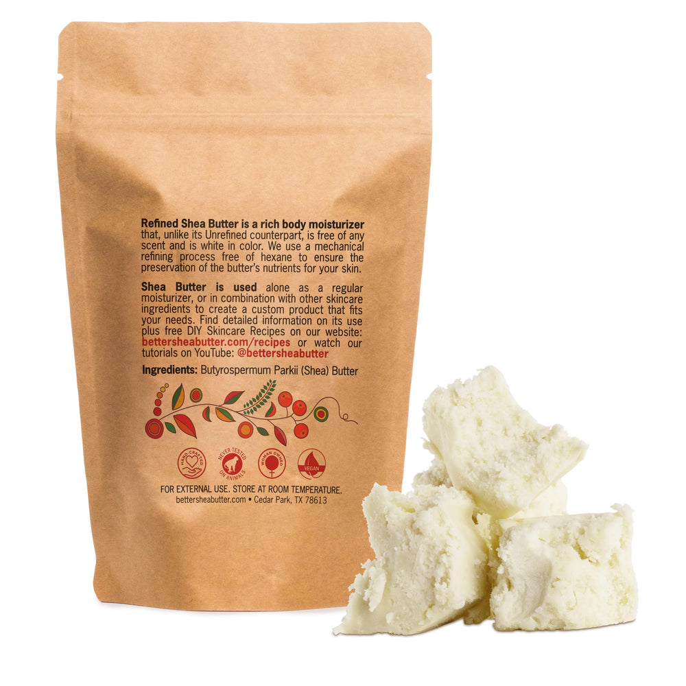 Better Shea Butter lip balm base for smooth, hydrated lips.