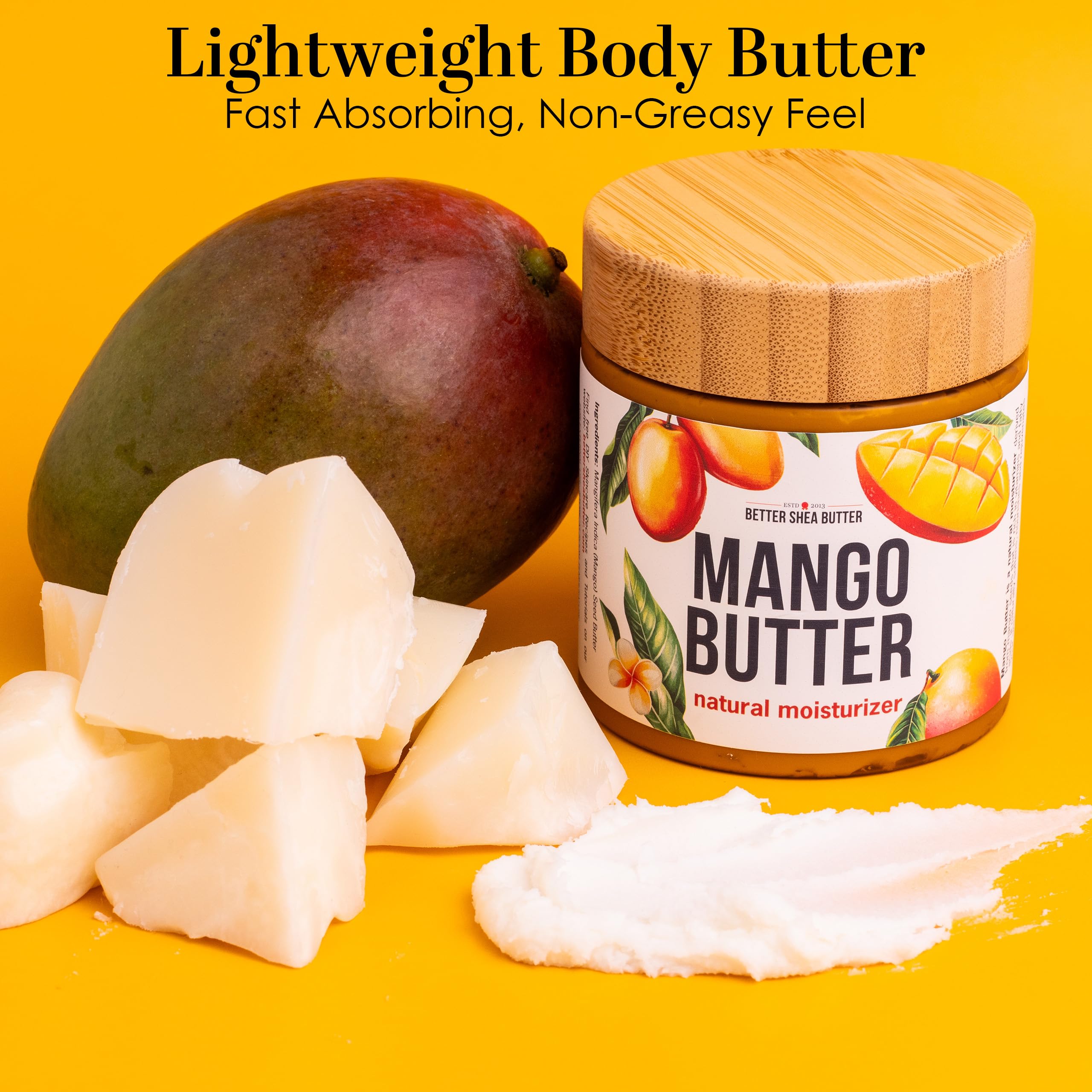 Mango butter used as a base for body lotion bars and blends