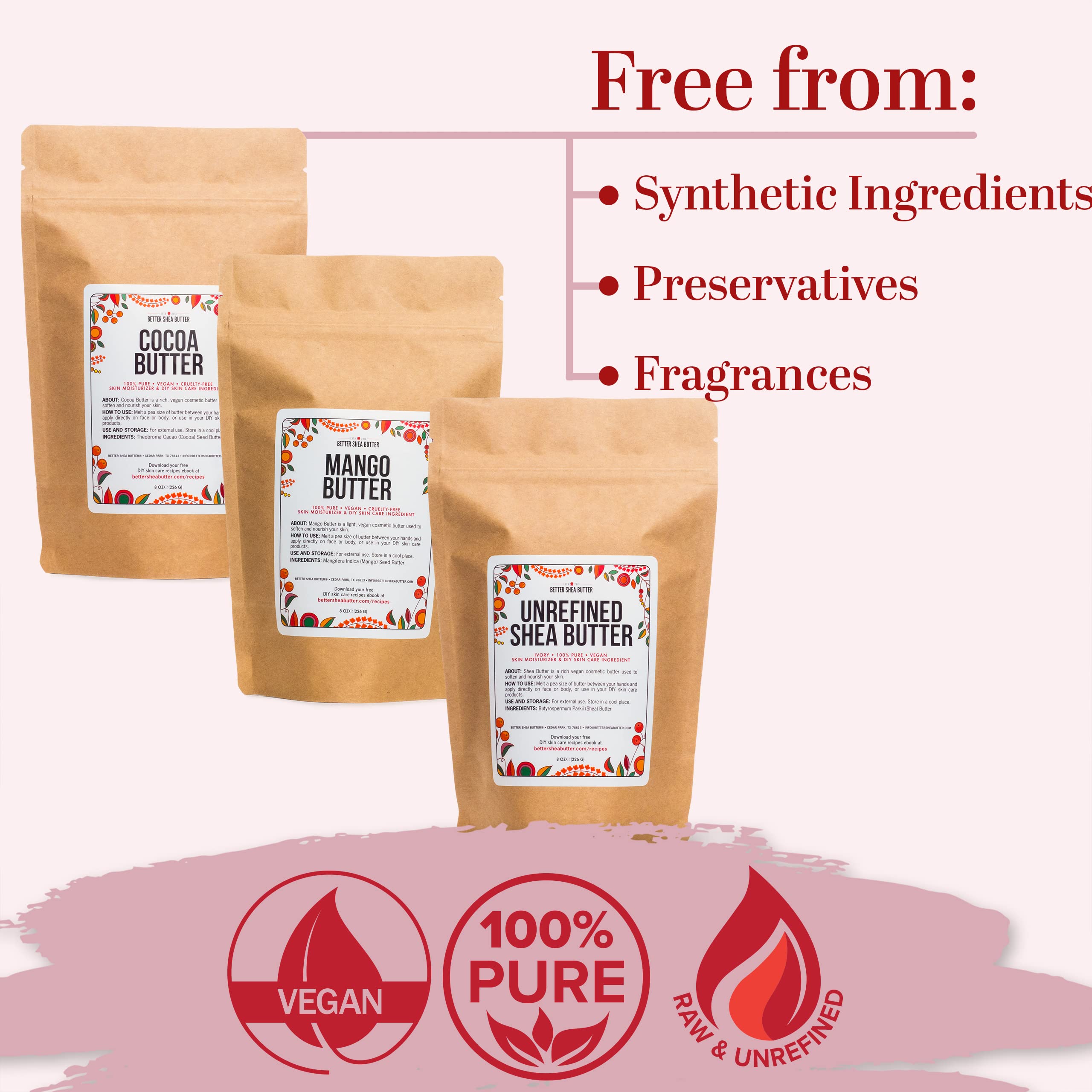 Better Shea Butter raw mango butter jar for nourished, radiant skin.