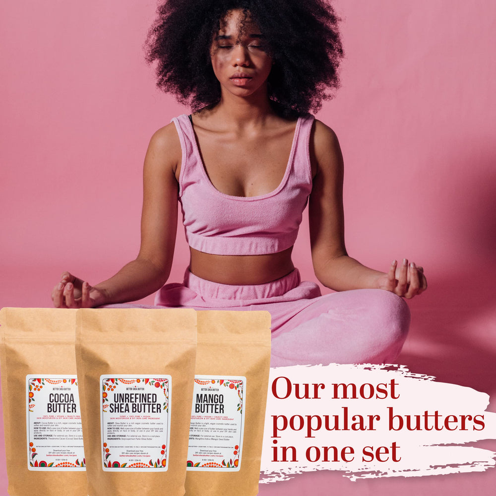 Better Shea Butter e-book content showing whipped butter and soap ideas.